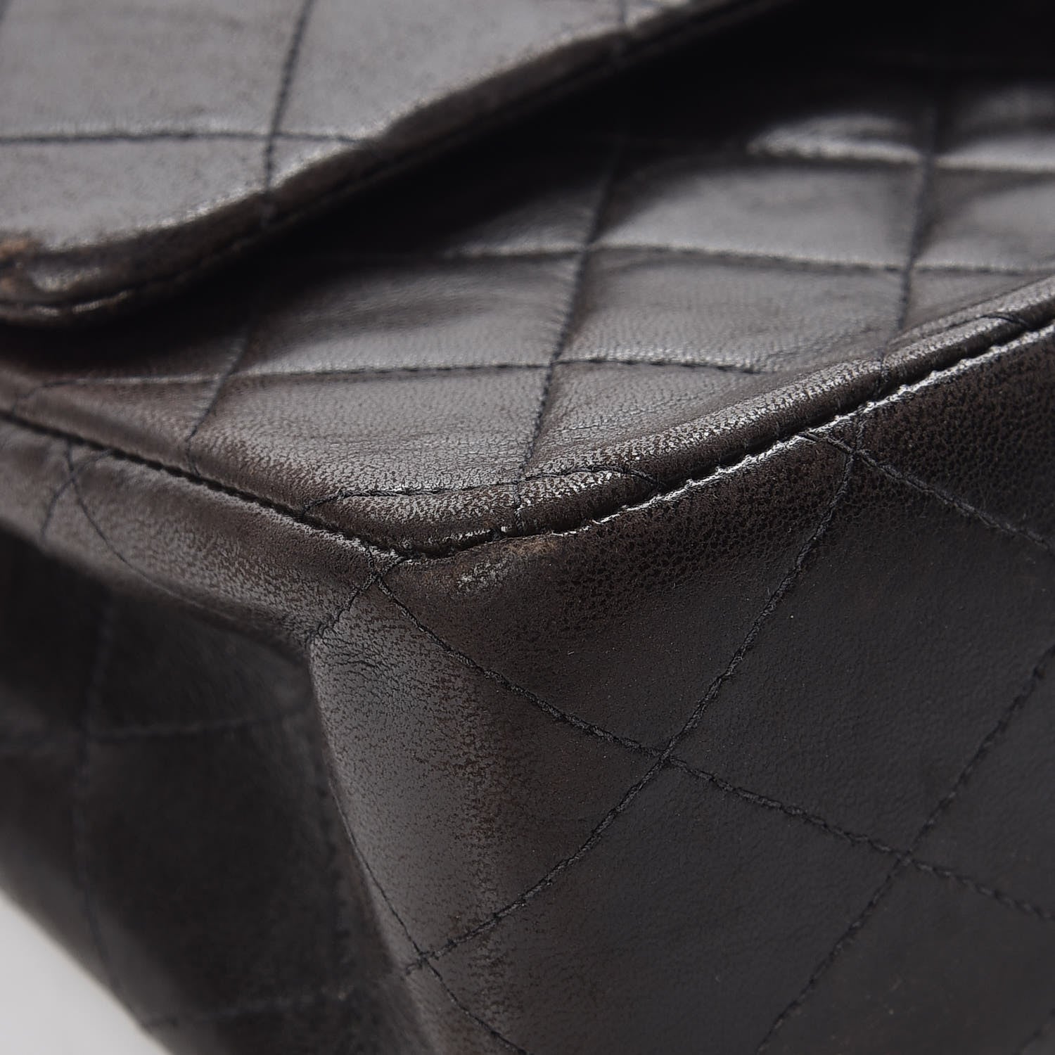 Chanel Lambskin Quilted Medium Double Flap Black 9 of 13