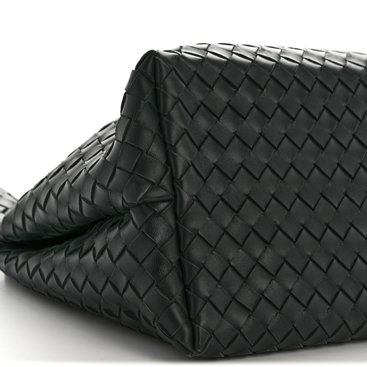Nappa Intrecciato Large Andiamo Shoulder Bag Inkwell