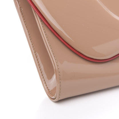 Christian Louboutin Patent Pigalle Clutch Nude 8 of 10