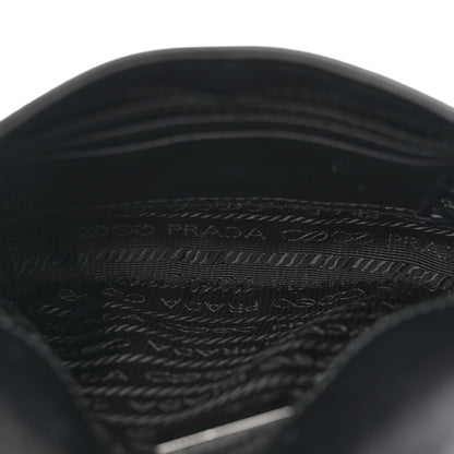 Prada Spazzolato Mini Cleo Flap Adjustable Strap Shoulder Bag Black 5 of 13
