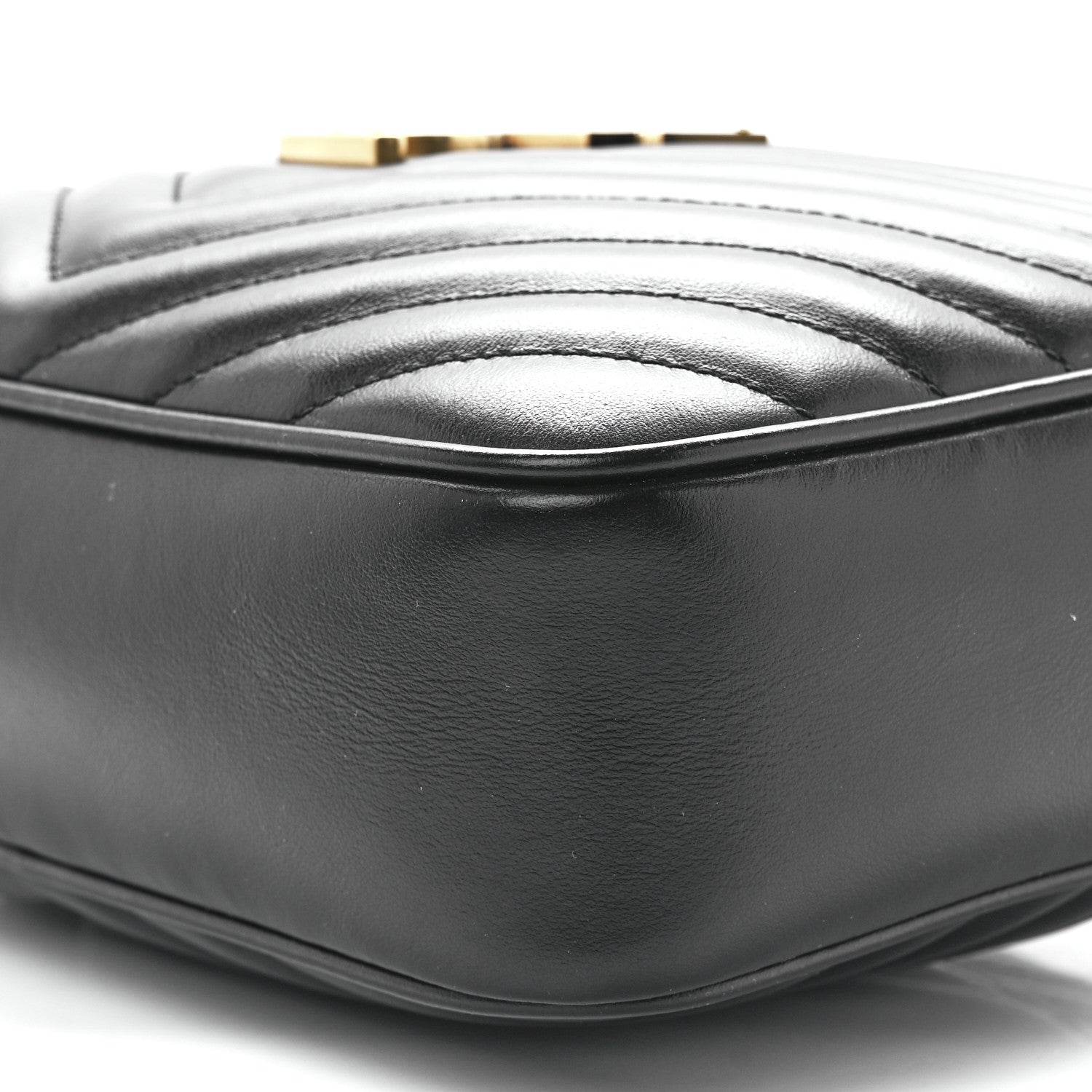 Saint Laurent Calfskin Matelasse Monogram Lou Camera Bag Black 11 of 11