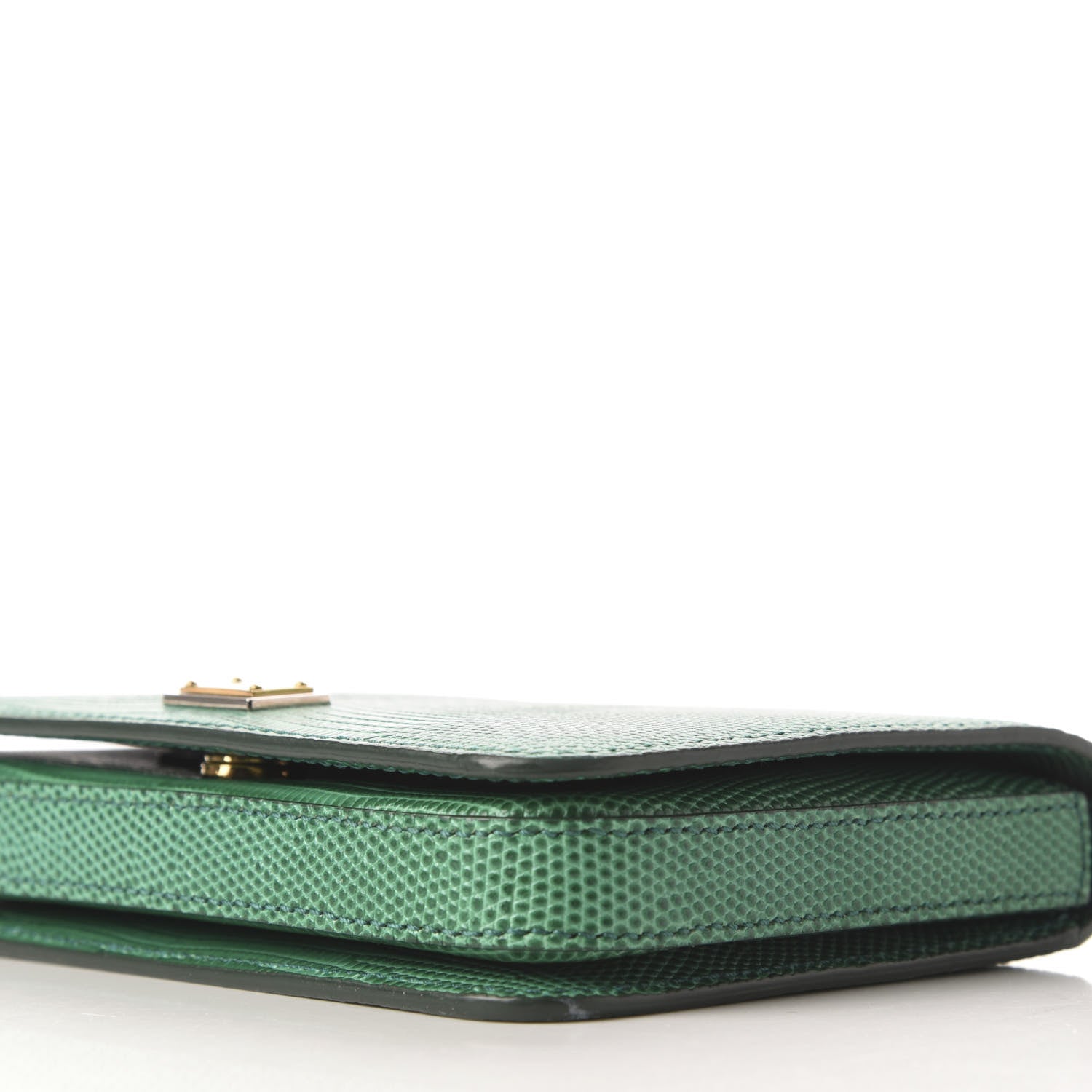 Dolce & Gabbana Iguana Calfskin Embossed Crossbody Bag Green 7 of 9