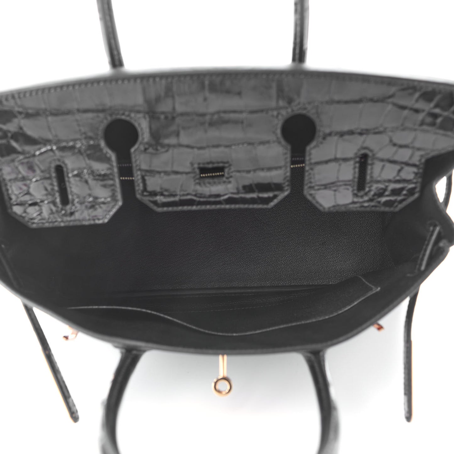 Togo Shiny Niloticus Crocodile Birkin Touch 30 Black