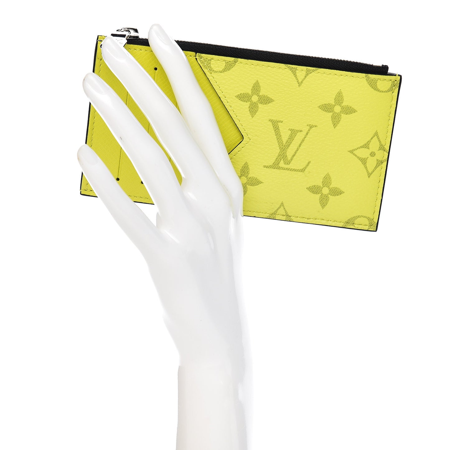 Monogram Taiga Coin Card Holder Yellow