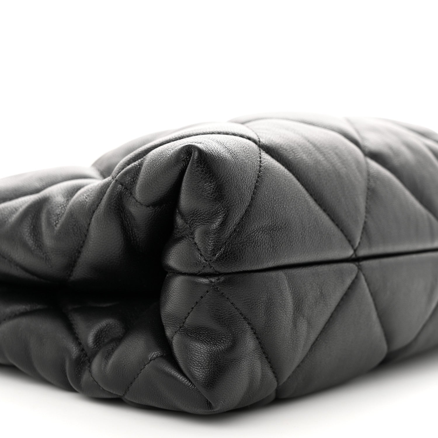 Chanel Lambskin Quilted Small Shopping Bag Black 9 of 10