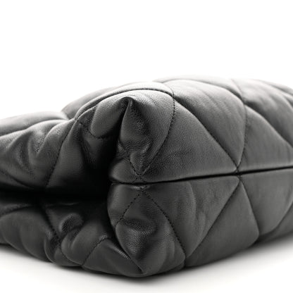 Chanel Lambskin Quilted Small Shopping Bag Black 9 of 10