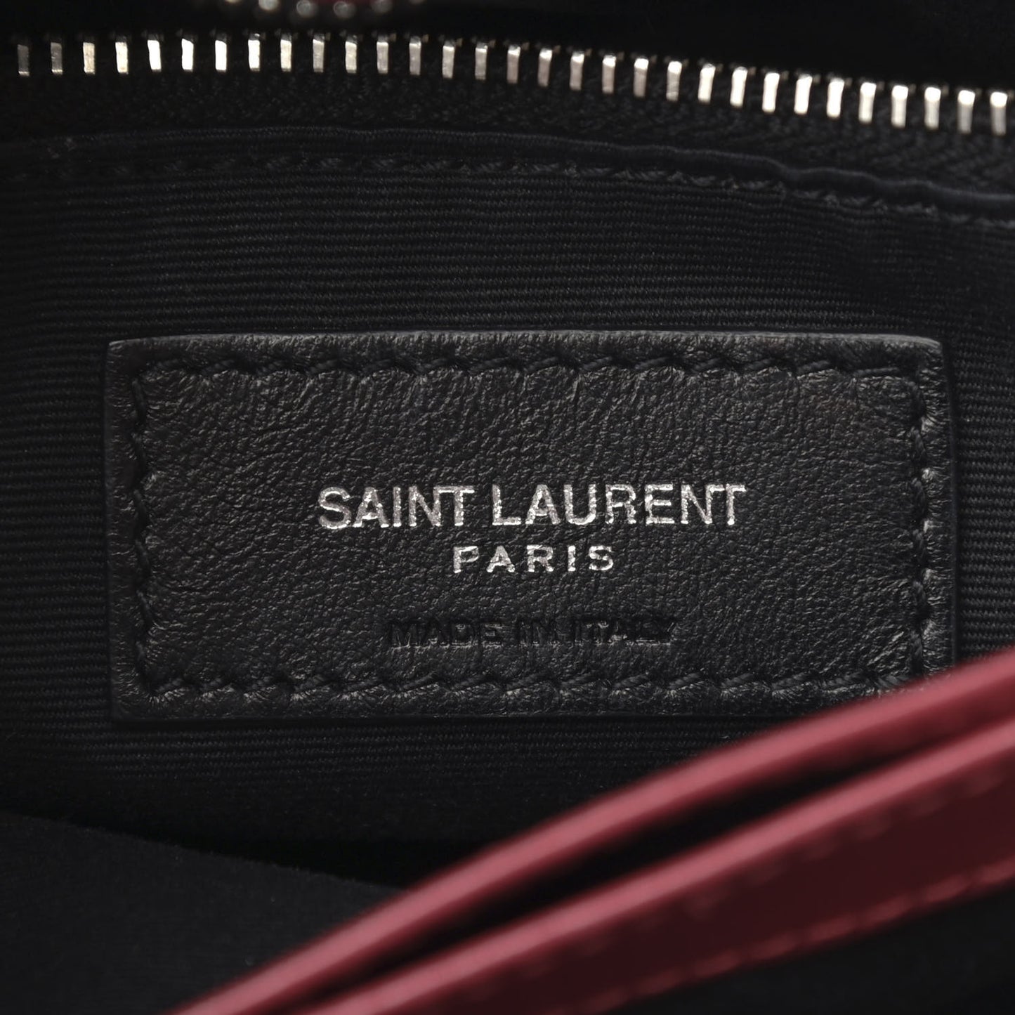 Calfskin Y Quilted Monogram Toy Loulou Crossbody Bag Rouge