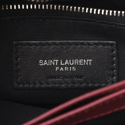 Saint Laurent Calfskin Y Quilted Monogram Toy Loulou Crossbody Bag Rouge 5 of 12