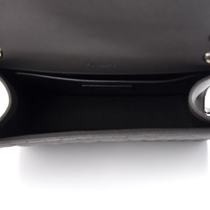 Saint Laurent Grain De Poudre Textured Mixed Matelasse Medium Triquilt Monogram Satchel Earth 4 of 8