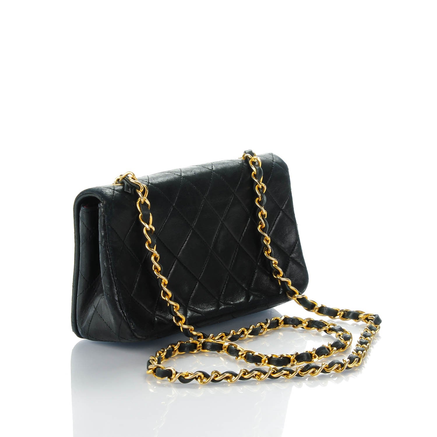 Chanel Lambskin Quilted Mini Flap Black 3 of 14