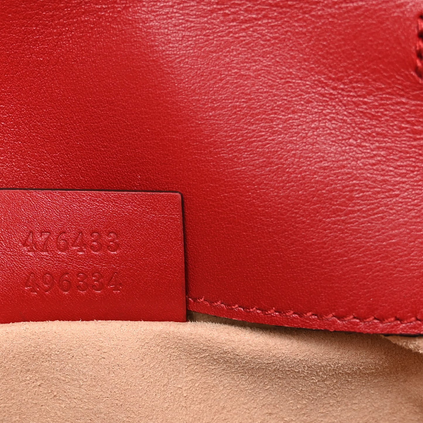 Calfskin Matelasse Super Mini GG Marmont Shoulder Bag Hibiscus Red