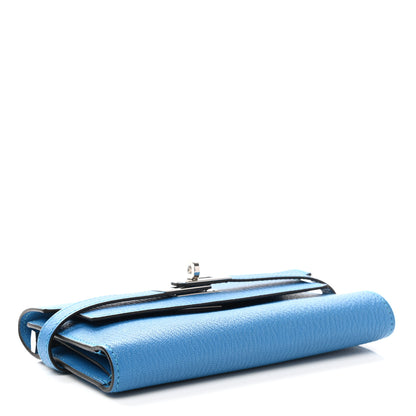 Hermes Chevre Mysore Medium Kelly Wallet Bleu Zanzibar 4 of 7