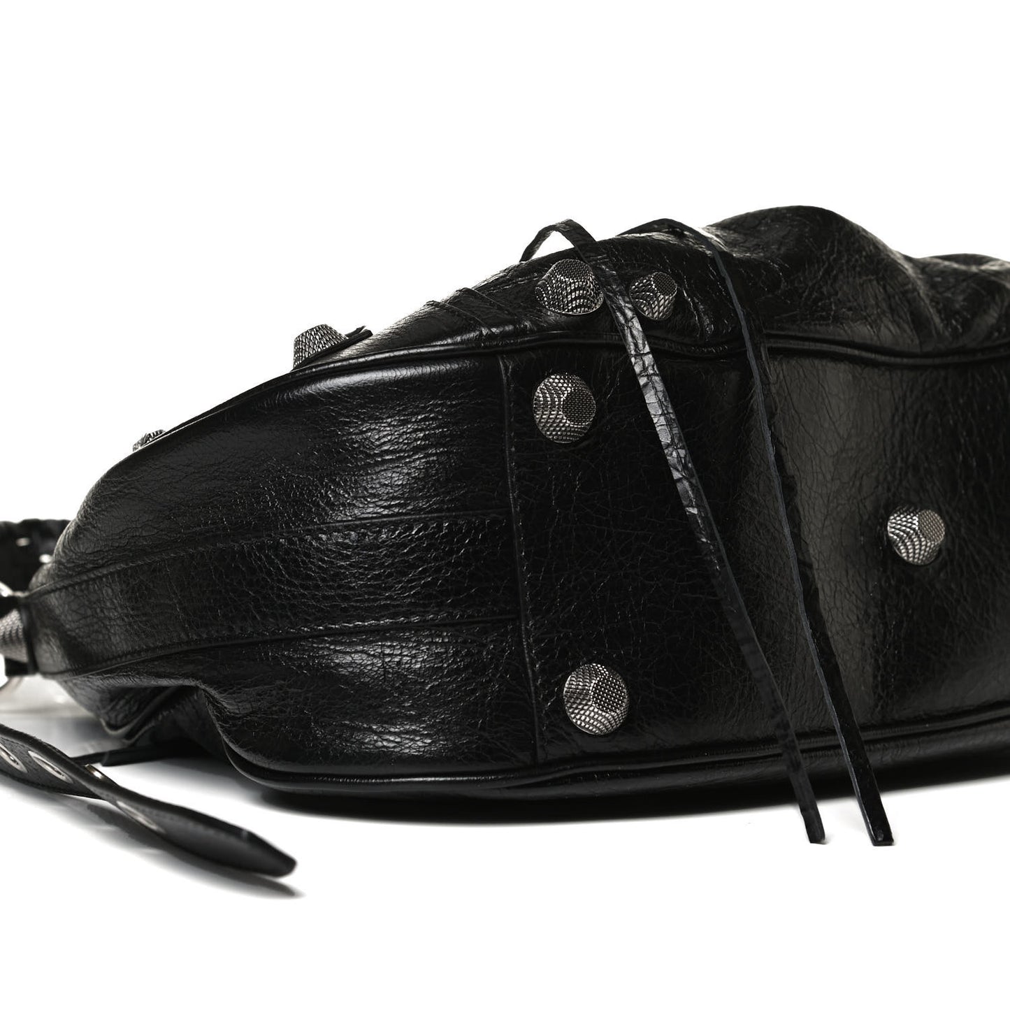 Agneau Arena Medium Le Cagole Shoulder Bag Black