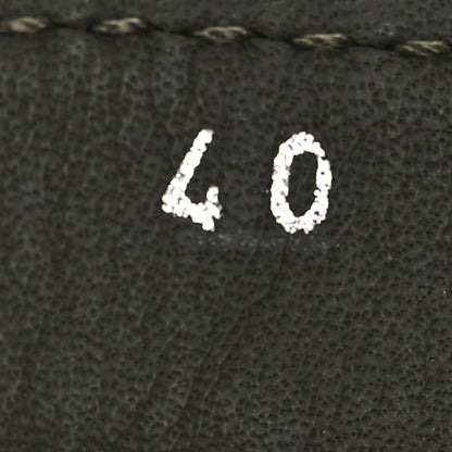 Prada Spazzolato Rois Re-Nylon Metal Triangle Logo Monolith Pouch Pocket 55mm Boots 40 Militare 11 of 13