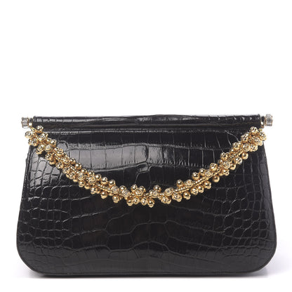 Judith Leiber Alligator Crystal Evening Bag Black 1 of 17