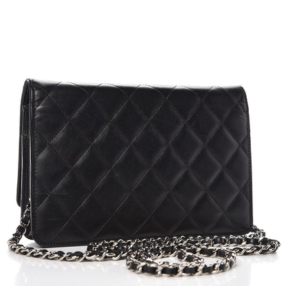 Chanel Calfskin Quilted Cambon Wallet On Chain WOC Black 3 of 12