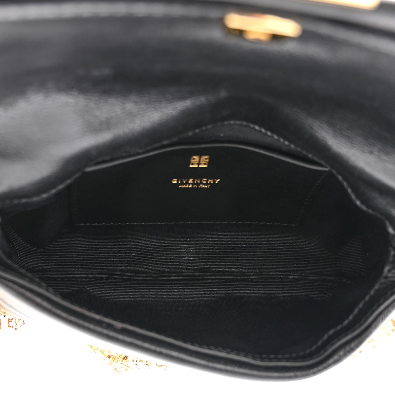 Givenchy Calfskin Quilted Micro 4G Soft Bag Black 5 of 10