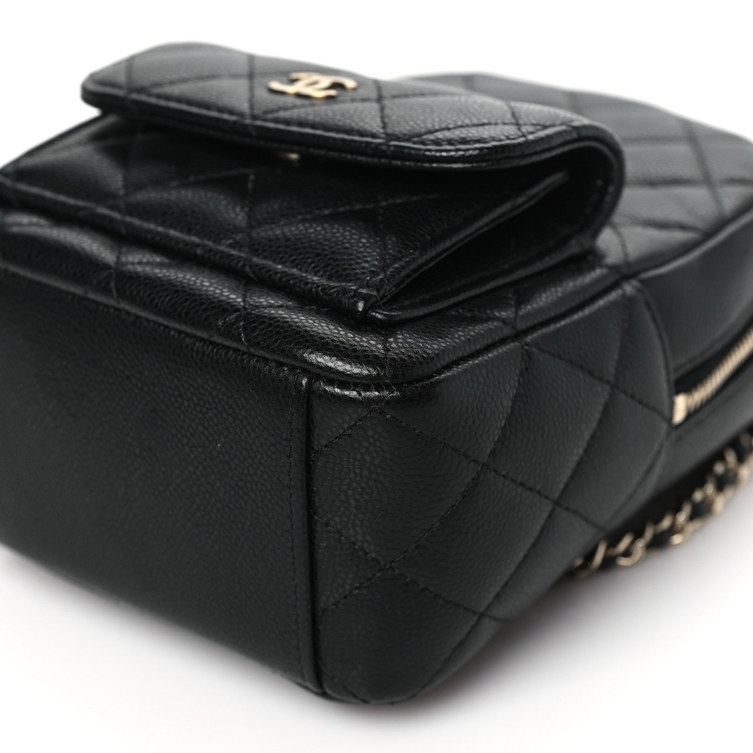 Chanel Caviar Quilted CC Mini Classic Backpack Black 11 of 11