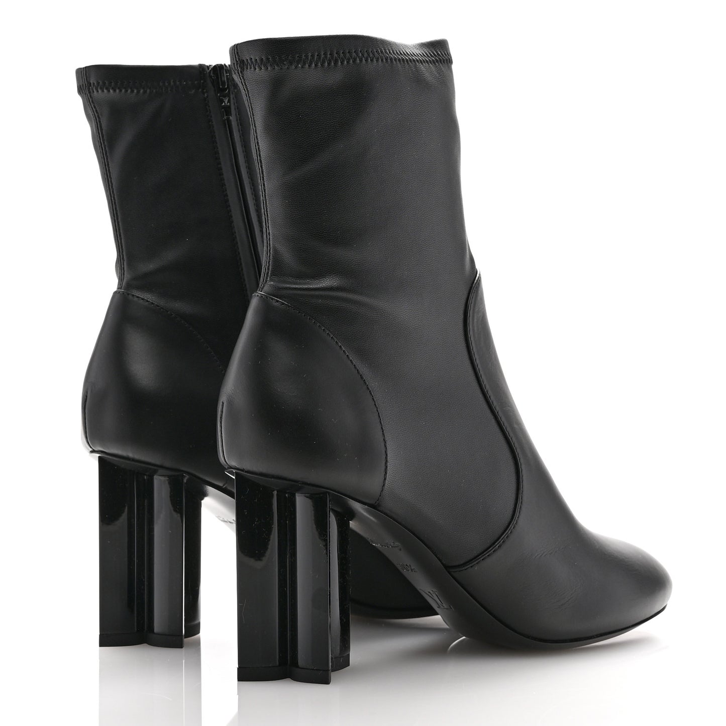 Calfskin Uniformes Silhouette Ankle Boots 36.5 Black