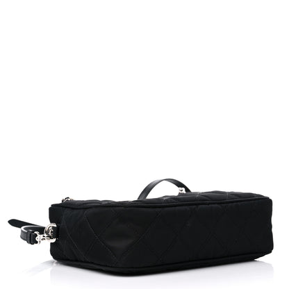 Prada Nylon Tessuto Impuntu Quilted Bandoliera Crossbody Bag Black 3 of 7