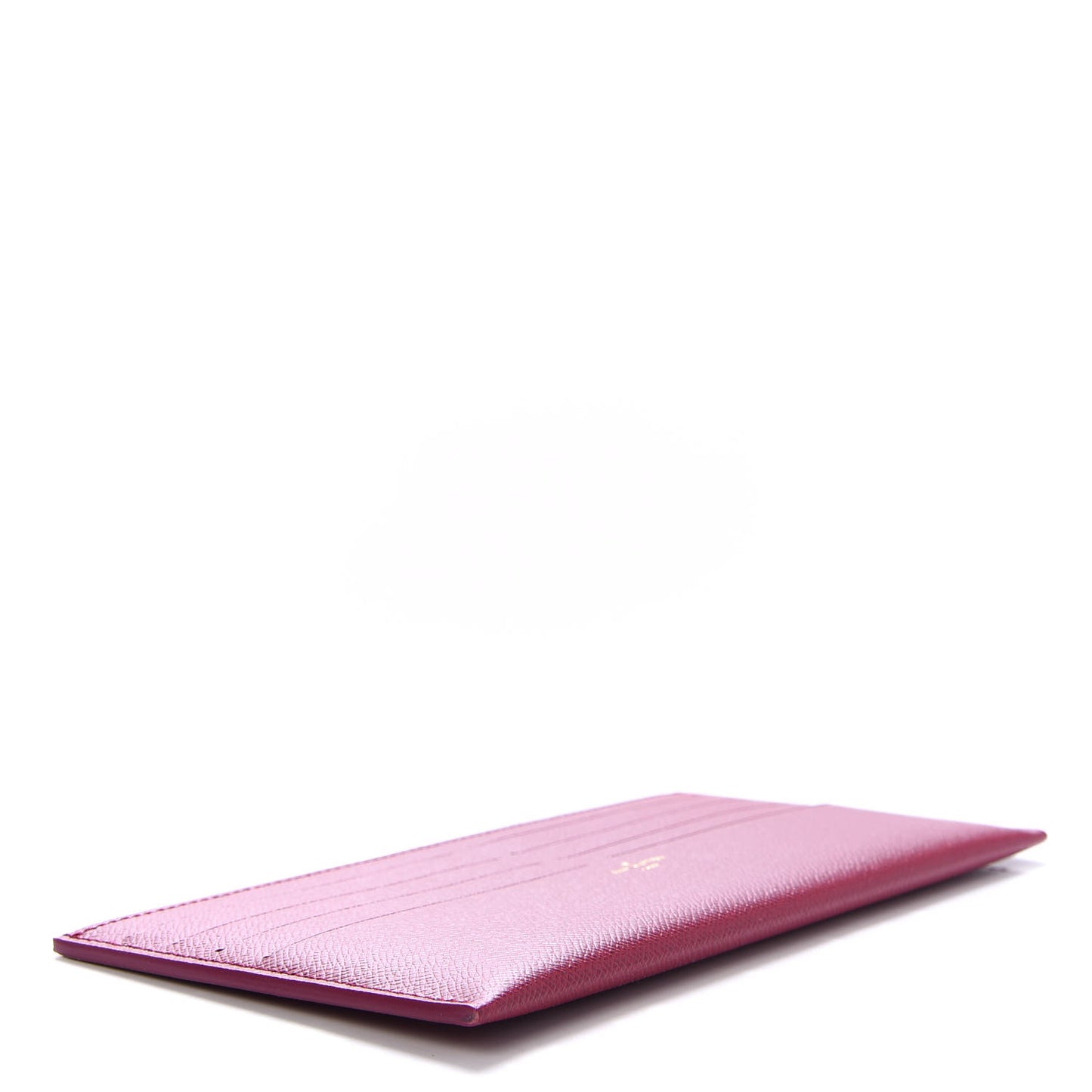 Calfskin Felicie Card Holder Insert Fuchsia