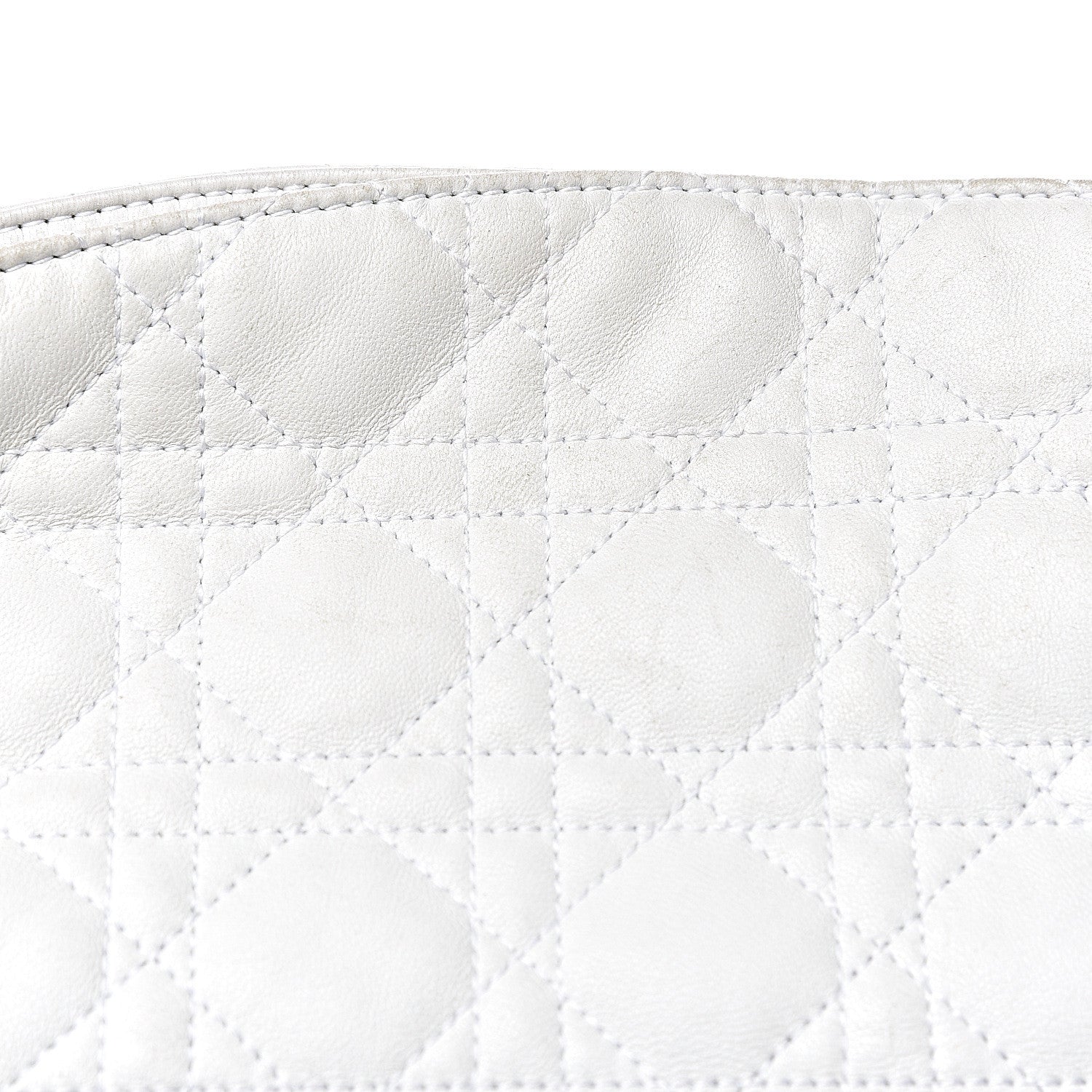 Christian Dior Lambskin Cannage Large Dior Soft Hobo White 14 of 19