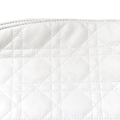 Christian Dior Lambskin Cannage Large Dior Soft Hobo White 14 of 19