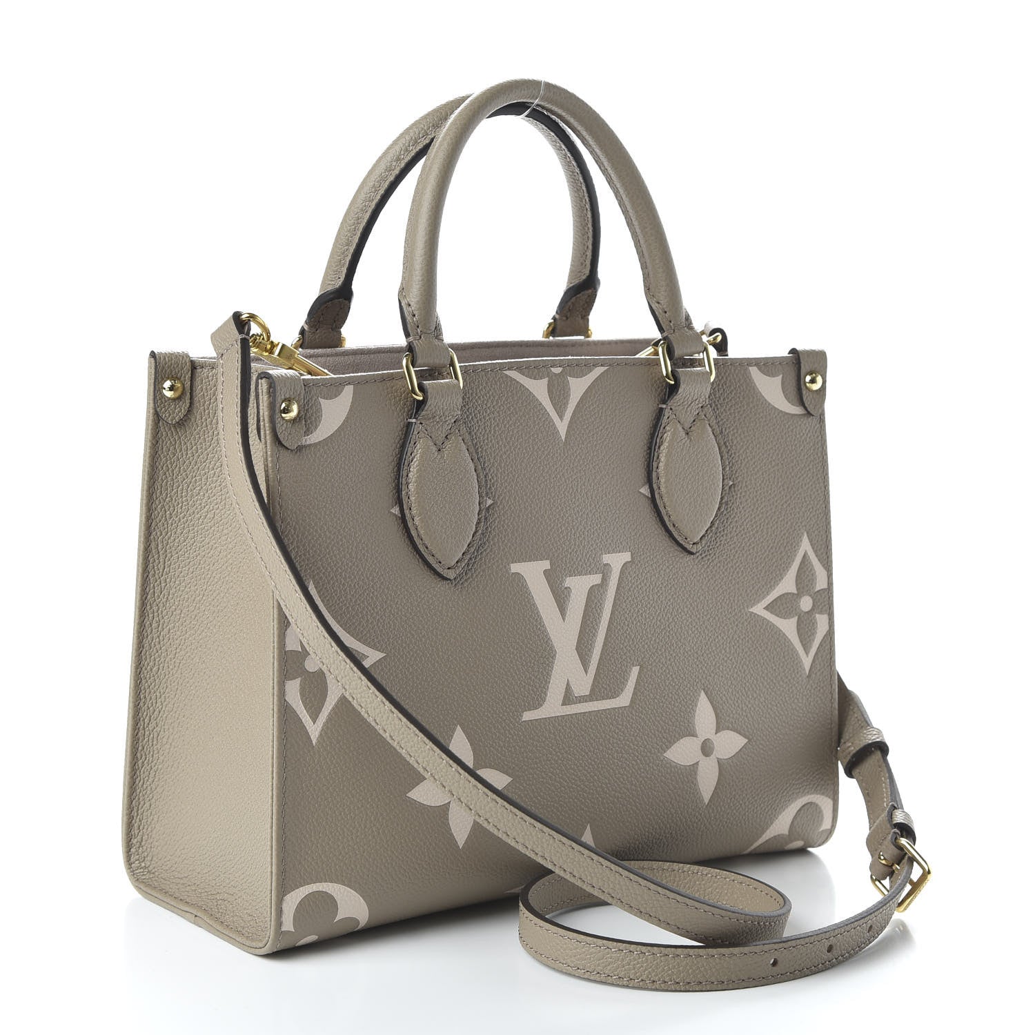 Louis Vuitton Empreinte Monogram Giant Onthego PM Tourterelle Creme 3 of 10