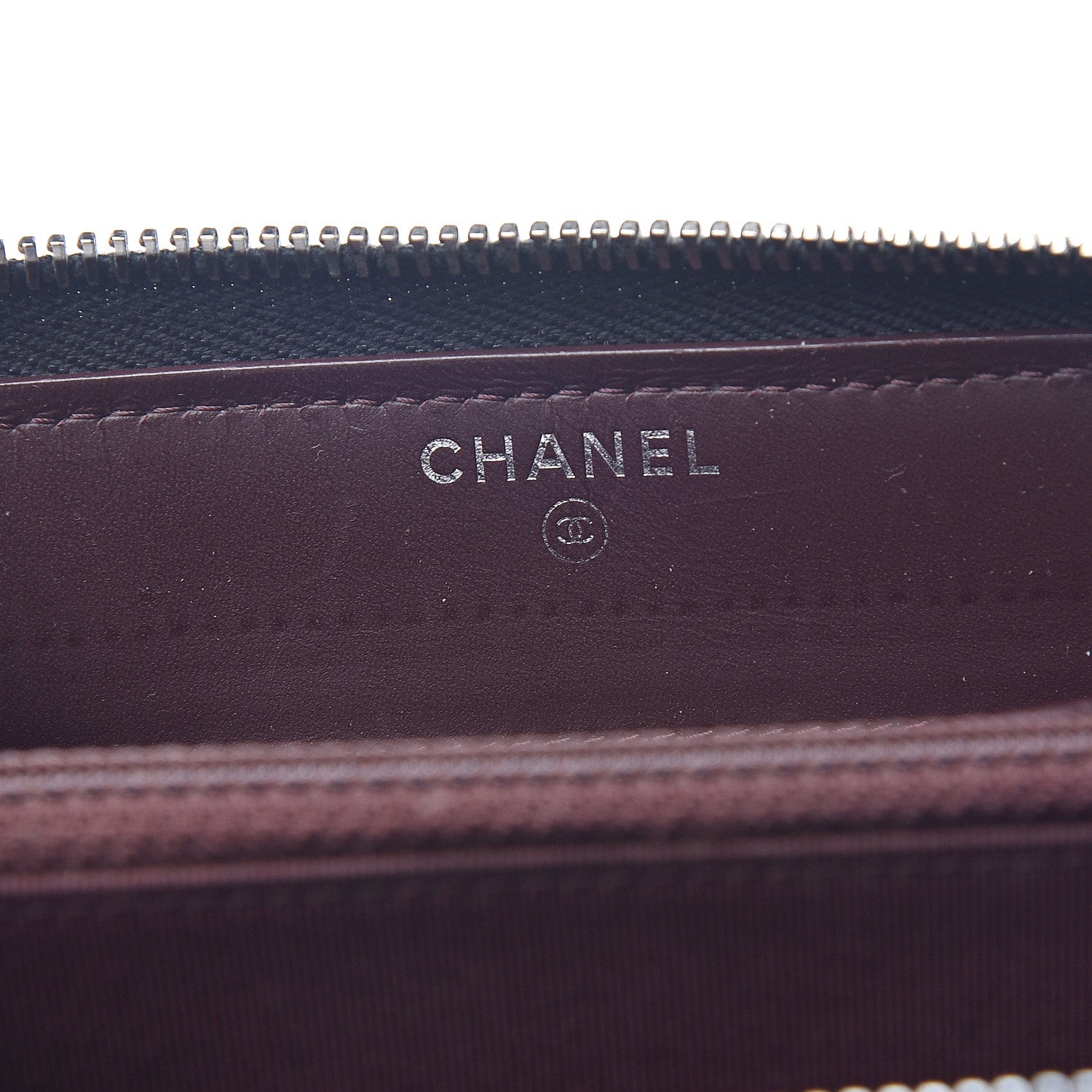 Chanel Caviar Quilted Large Gusset Zip Around Wallet Black 5 of 7