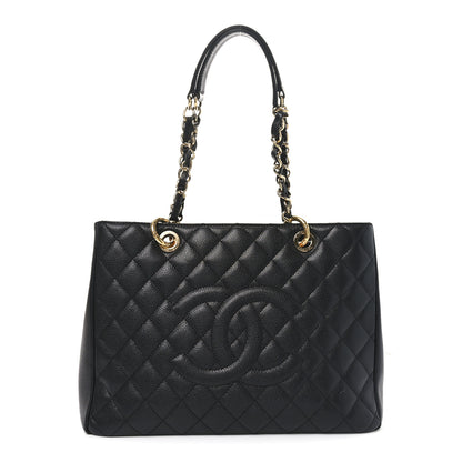 Chanel Caviar Quilted Grand Shopping Tote GST Black 1 of 10