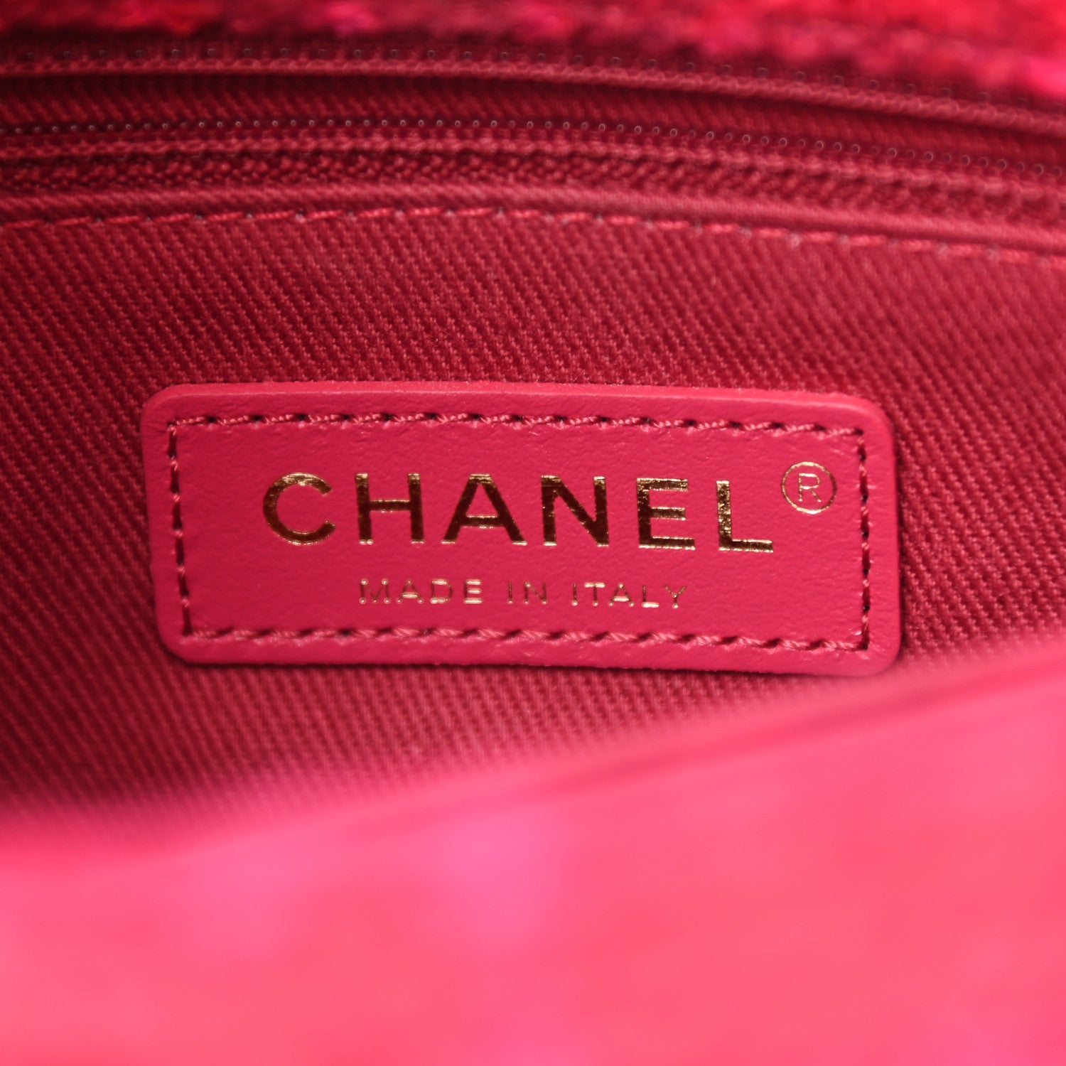 Chanel Tweed Mini Coco Handle Flap Fuchsia 6 of 9
