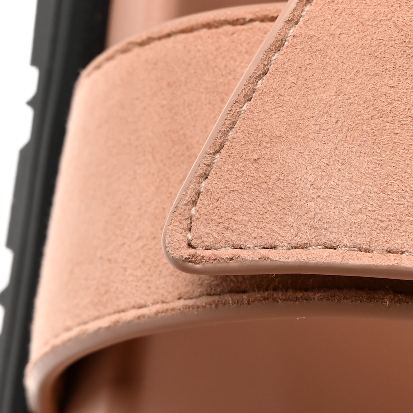 Suede Goatskin Womens Chypre Sandals 36.5 Nude
