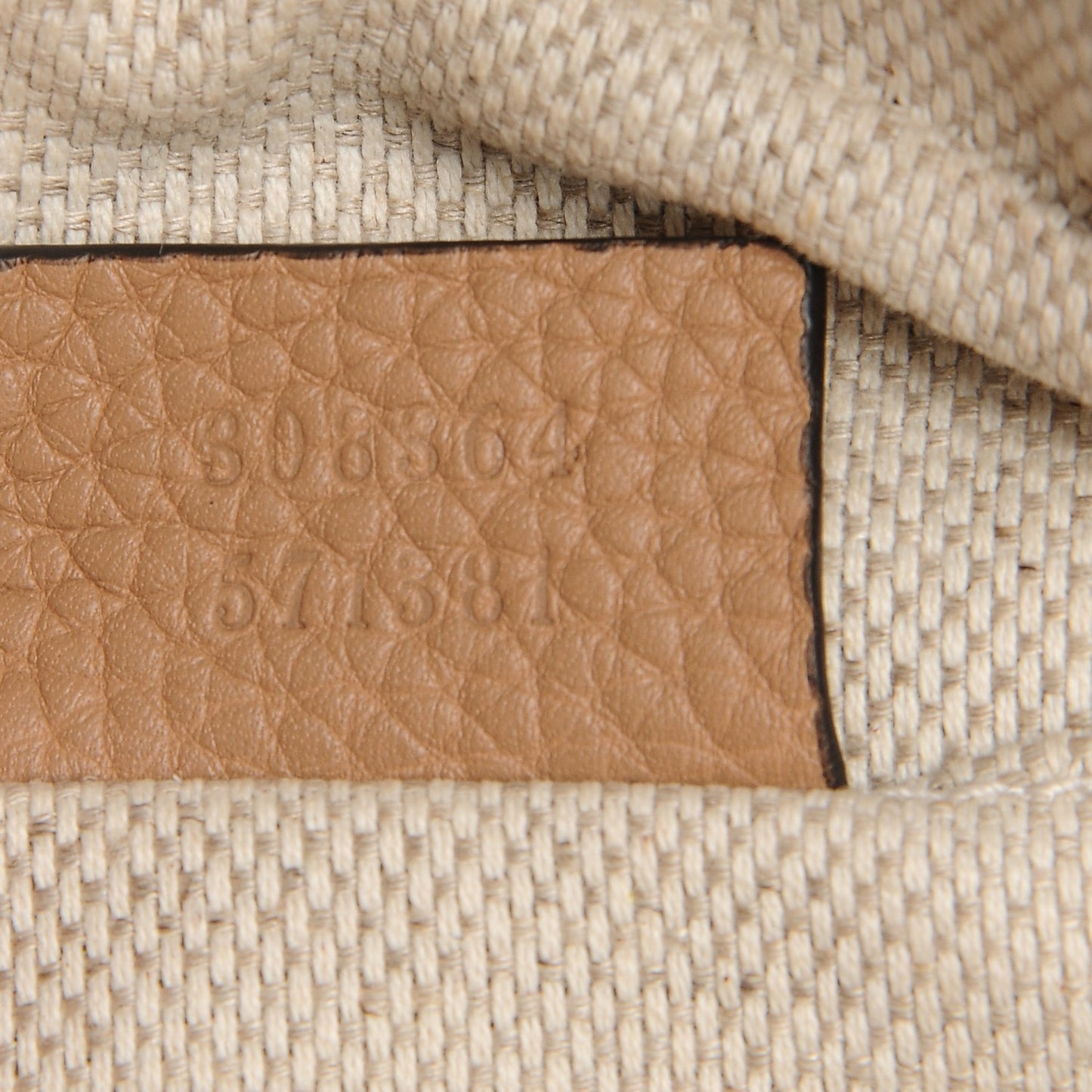 Pebbled Calfskin Small Soho Disco Bag Rose Beige