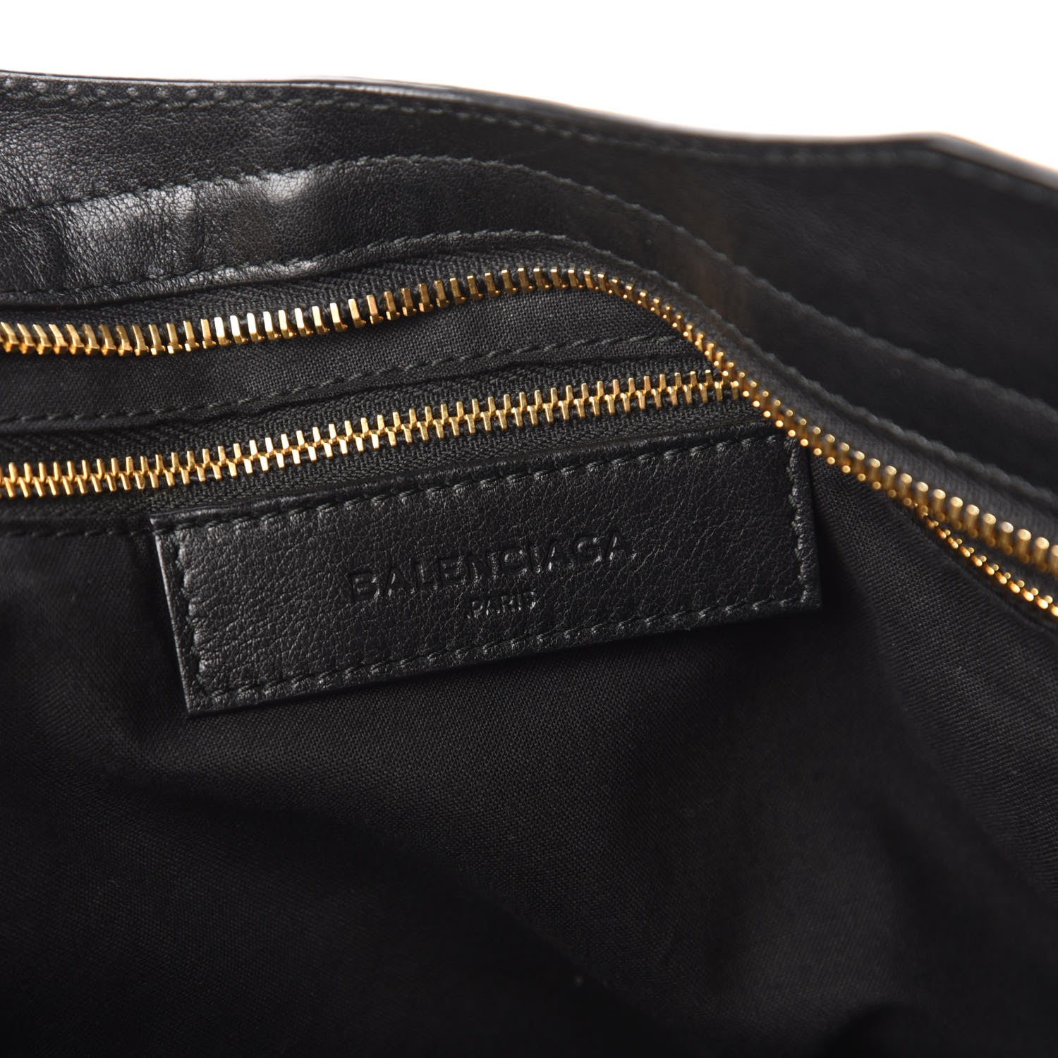 Balenciaga Veau Amp Plate Gold Hardware City Black 8 of 10