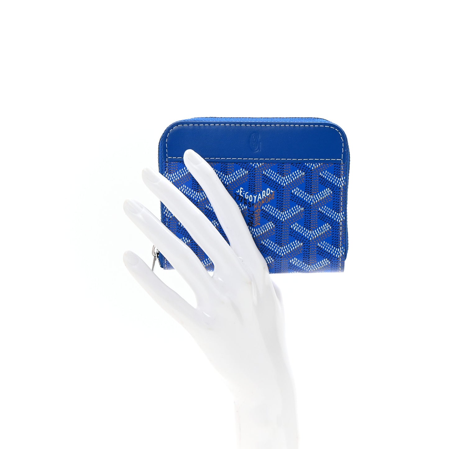 Goyardine Matignon PM Wallet Blue
