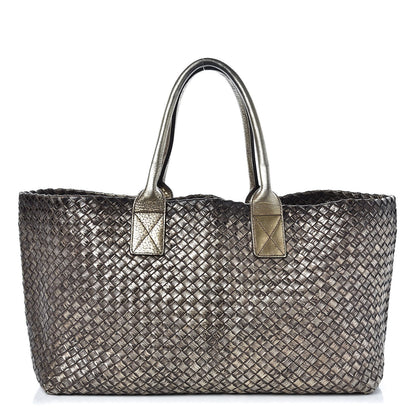 Bottega Veneta Intrecciato Medium Cabat Platino Ossidato 1 of 9