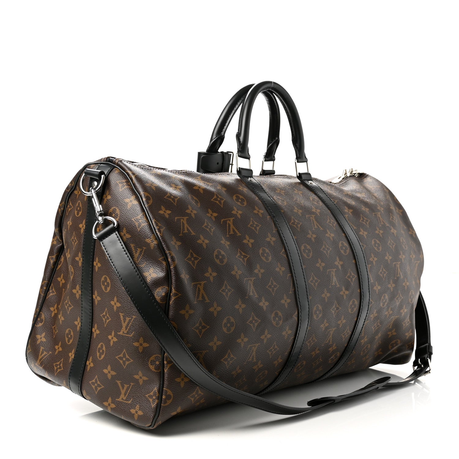 Louis Vuitton Monogram Macassar Keepall Bandouliere 55 3 of 11