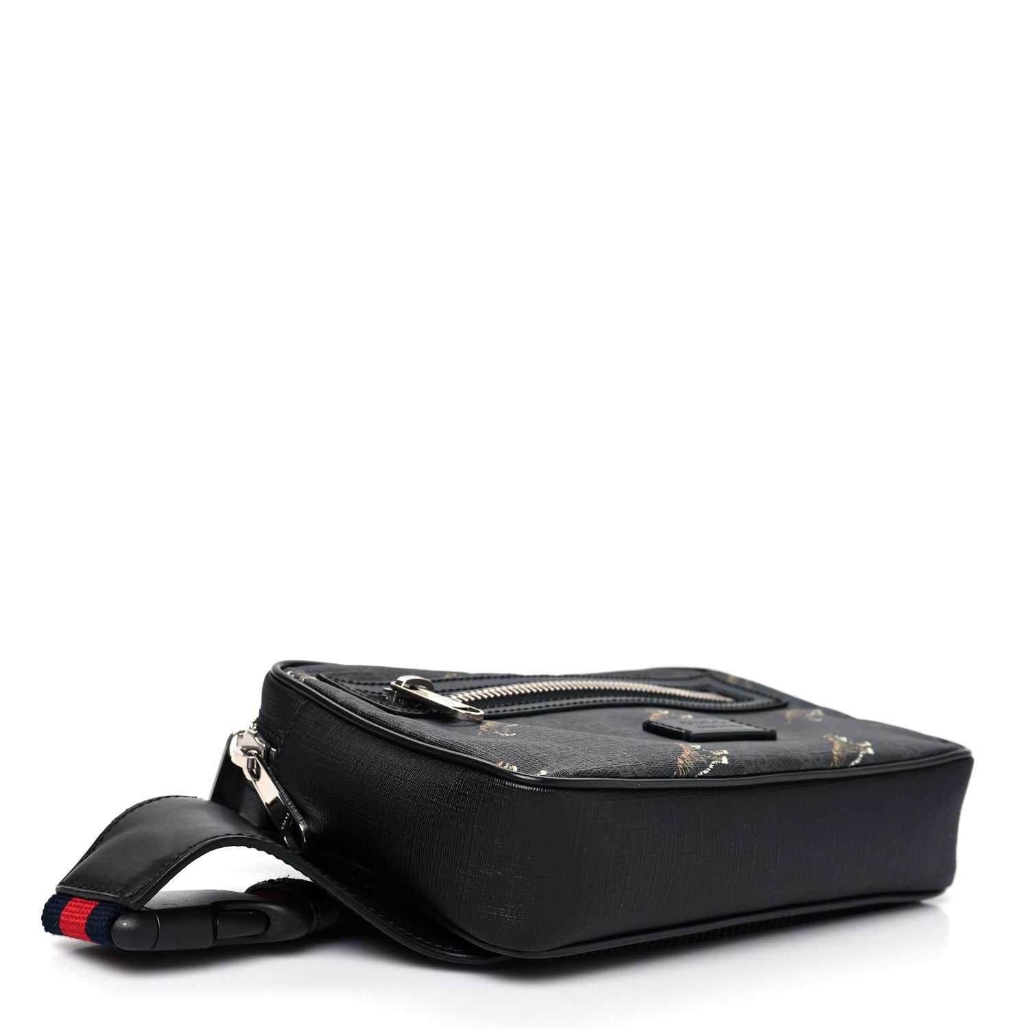 Gucci Soft GG Supreme Monogram Tigers Belt Bag Black Multicolor 4 of 9