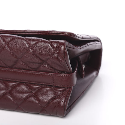 Chanel Goatskin Quilted Large City Rock Flap Burgundy 10 of 12