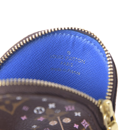 Louis Vuitton Monogram 2019 Christmas Animation Round Coin Purse Blue 7 of 9