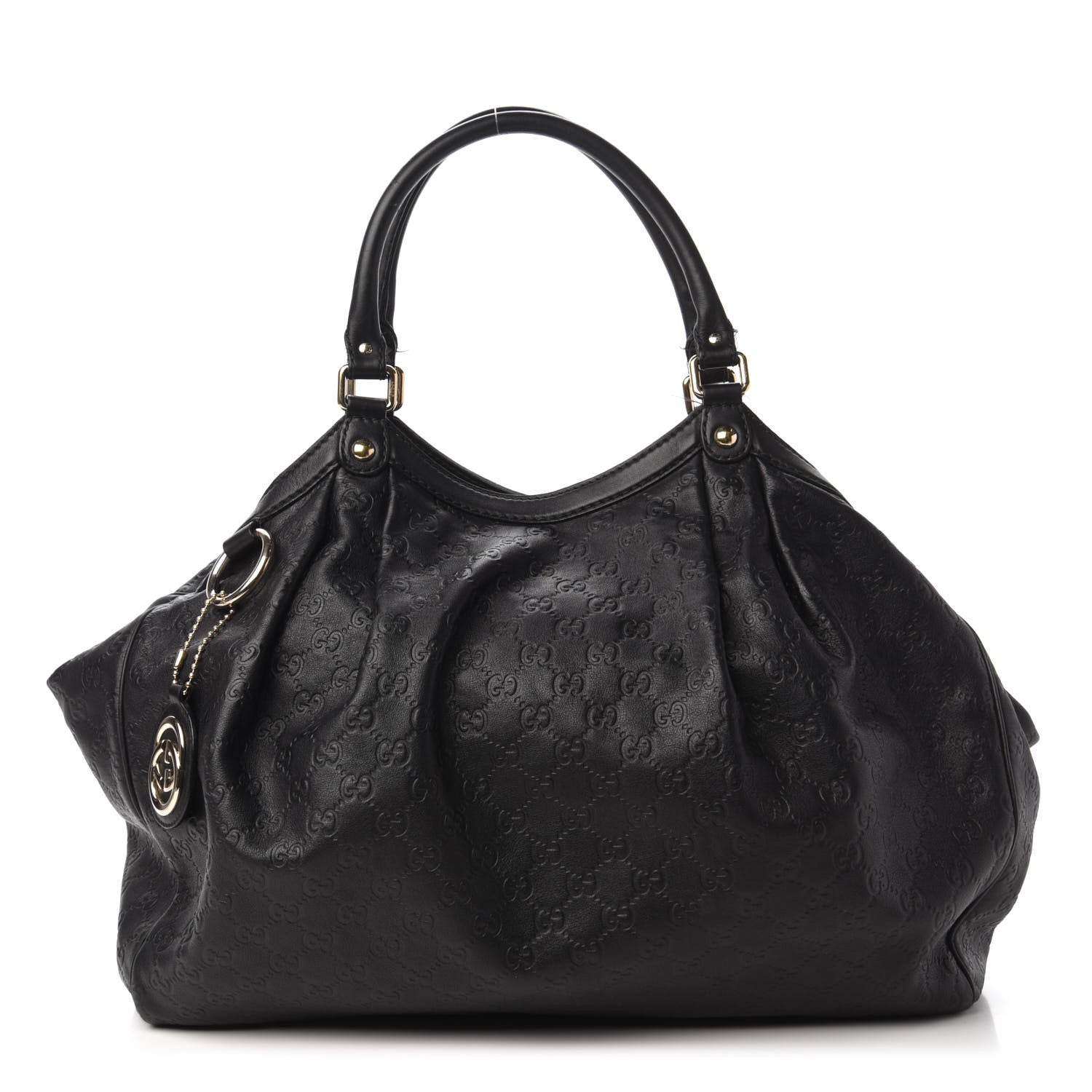 Gucci Guccissima Large Sukey Tote Black 1 of 14