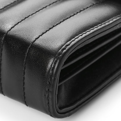 Gucci Calfskin Matelasse Aria GG Marmont Chain Wallet Black 9 of 10