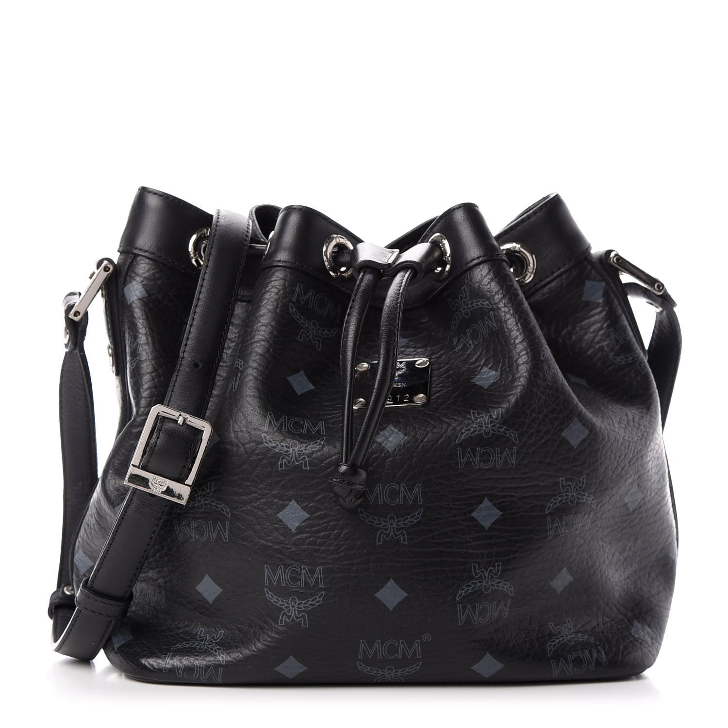 MCM Visetos Essential Drawstring Bucket Bag Black 1 of 9