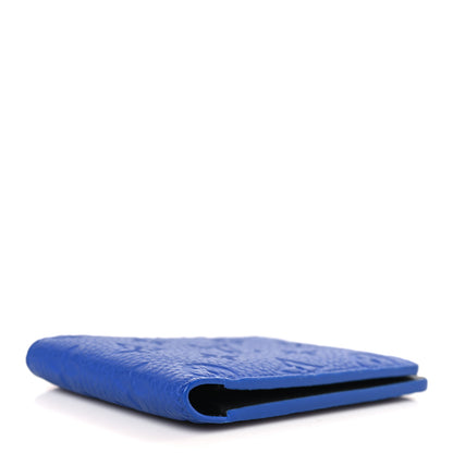 Louis Vuitton Taurillon Monogram Multiple Wallet Blue 4 of 6