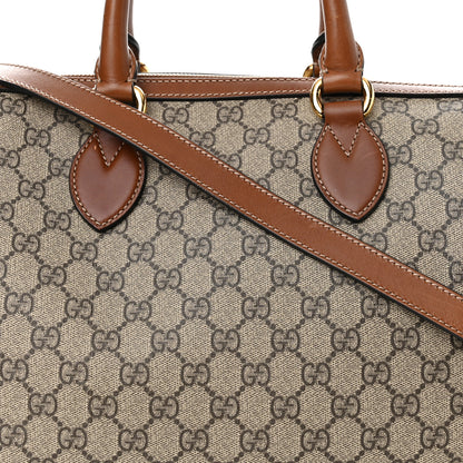 Gucci GG Supreme Monogram Medium Boston Beige Cuir 8 of 10