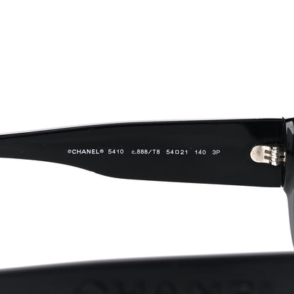 Chanel Acetate Polarized Round Sunglasses 5410 Black 5 of 9