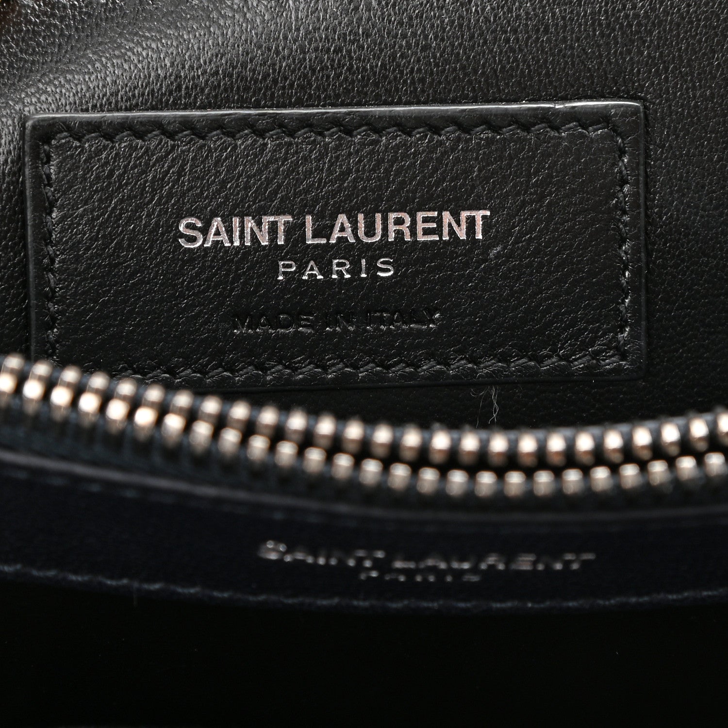 Saint Laurent Sheepskin Matelasse Chevron Monogram Large College Bag Deep Marine 7 of 10