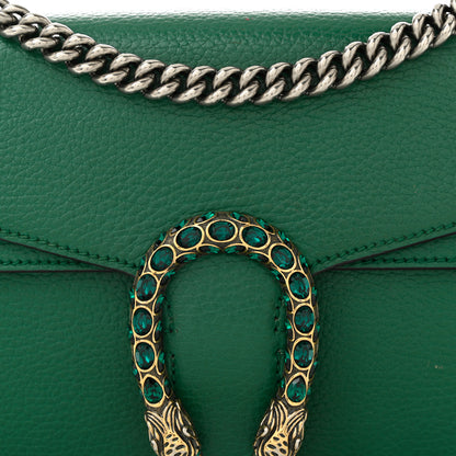Gucci Pebbled Calfskin Small Dionysus Shoulder Bag Emerald 8 of 13