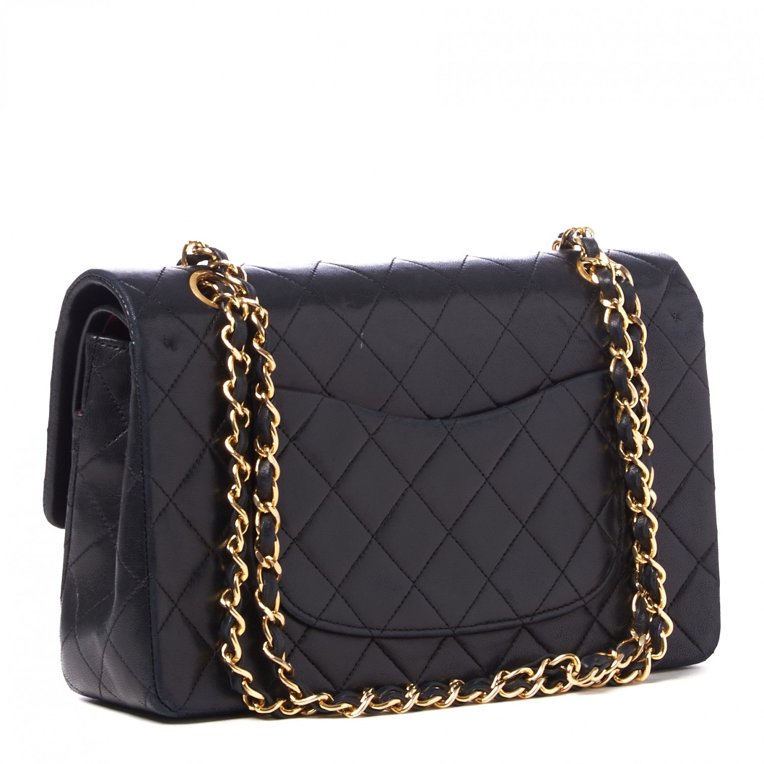 Chanel Lambskin Quilted Medium Double Flap Black 2 of 9