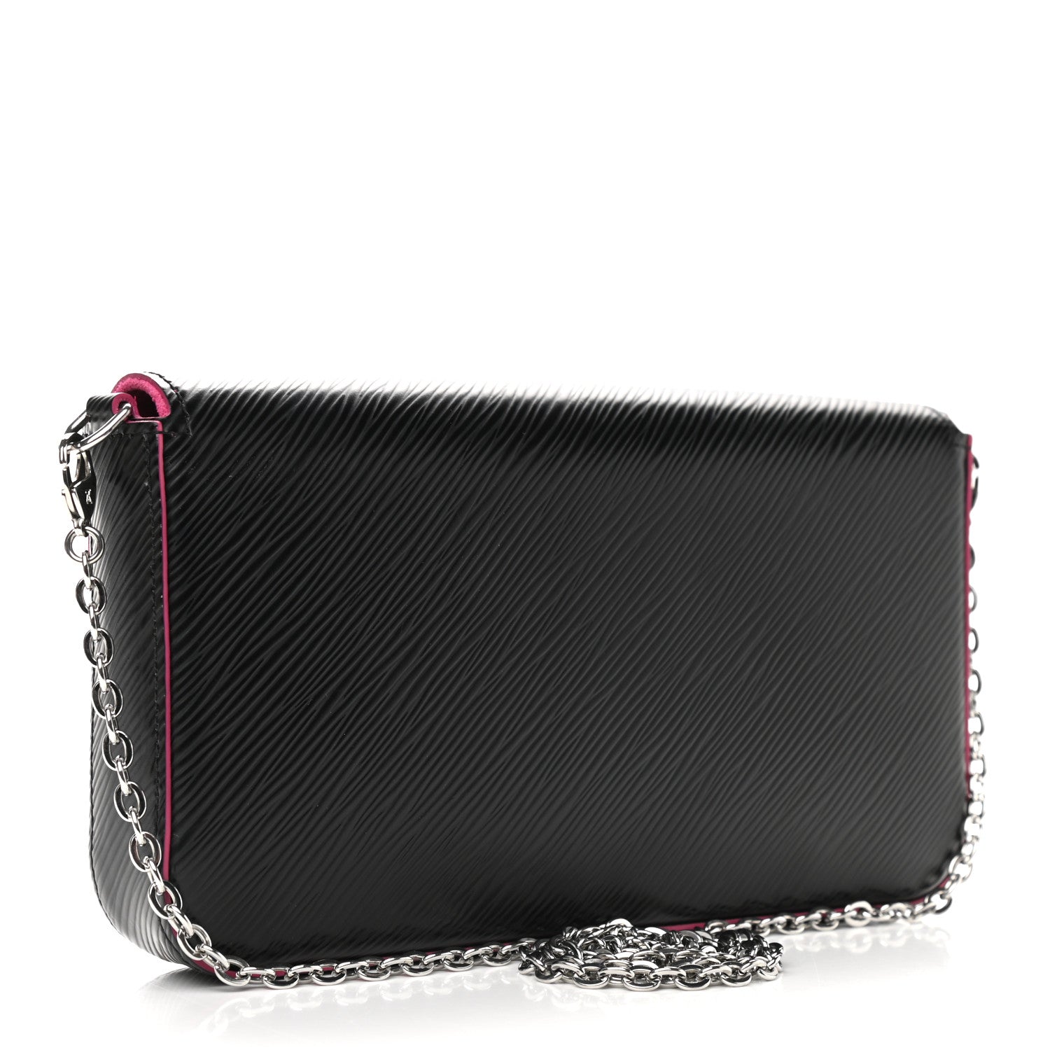 Louis Vuitton Epi Pochette Felicie Black Hot Pink 3 of 10